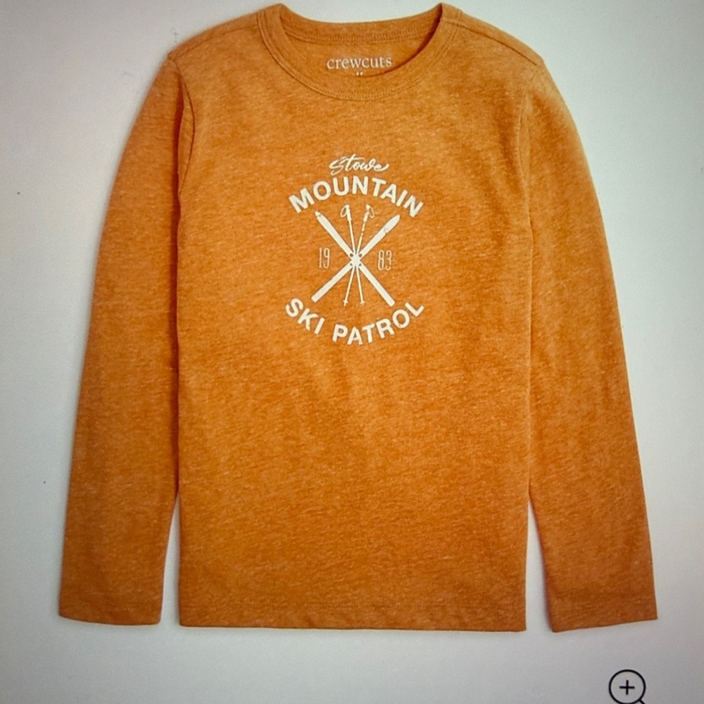 NWT J. Crew Crewcuts Stowe Mountain Ski Patrol T Shirt, 8 (Medium)